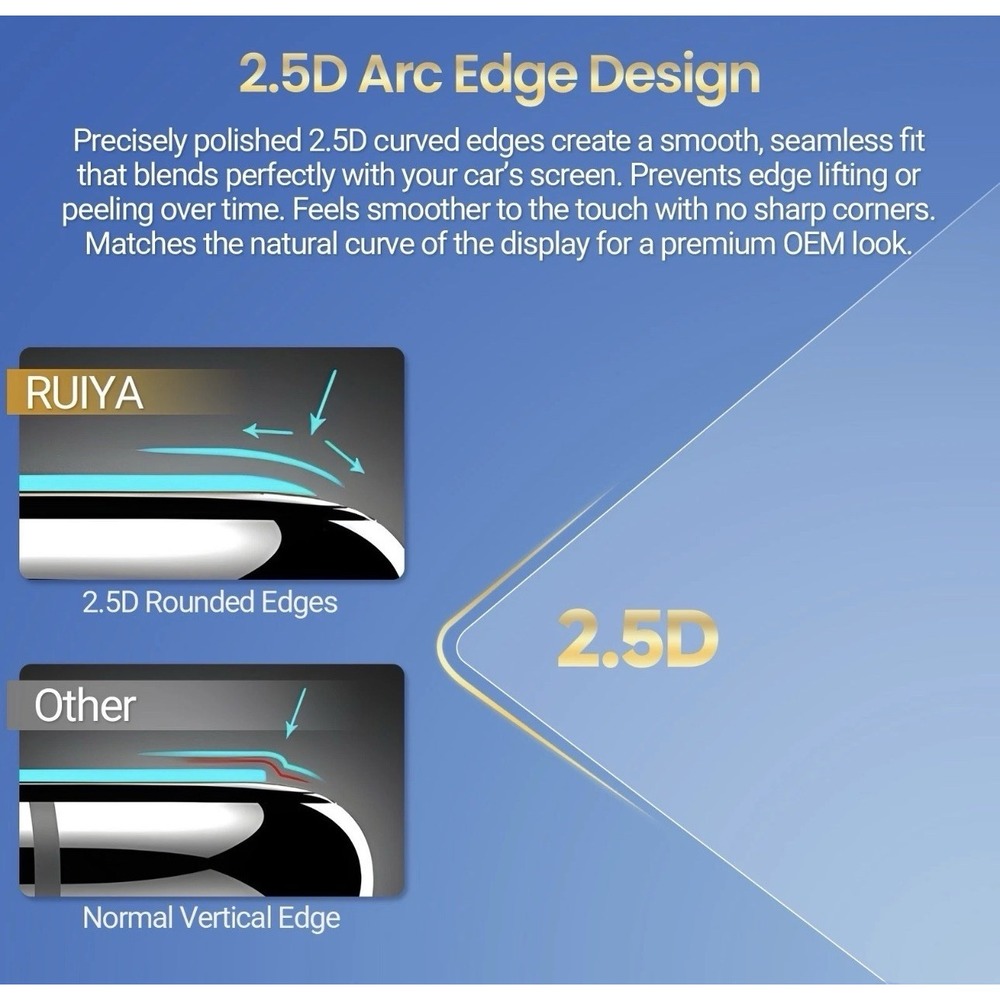 RUIYA Car Touch Screen Protector 2 Pcs Nano Film For 2022-2024 Nissan Frontier - Picture 10 of 11